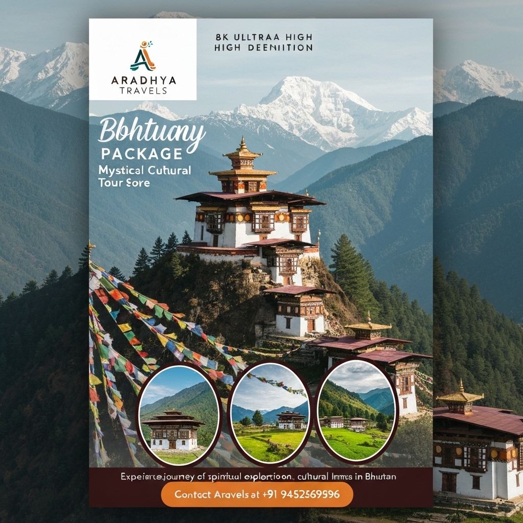 Bhutan Tour Package promotional flyer