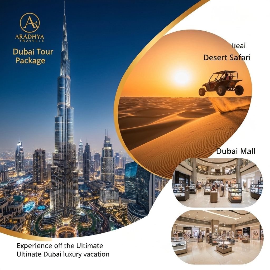Dubai Tour Package promotional flyer