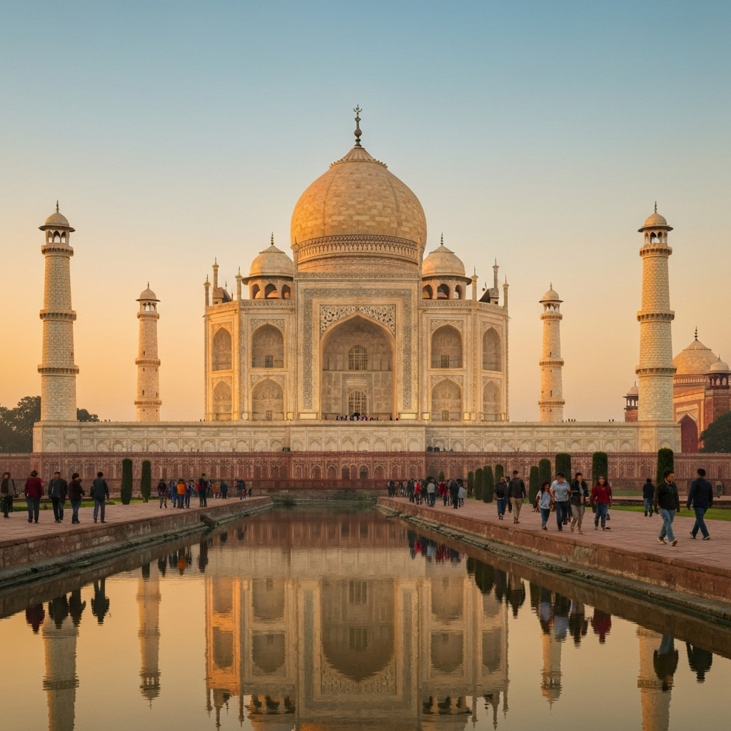 Taj Mahal at Sunrise
